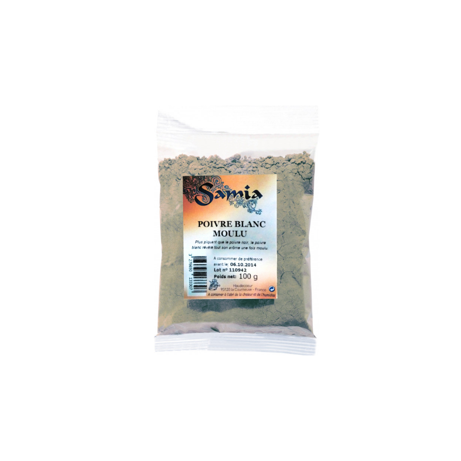 Samia Poivre Blanc Moulu 100g