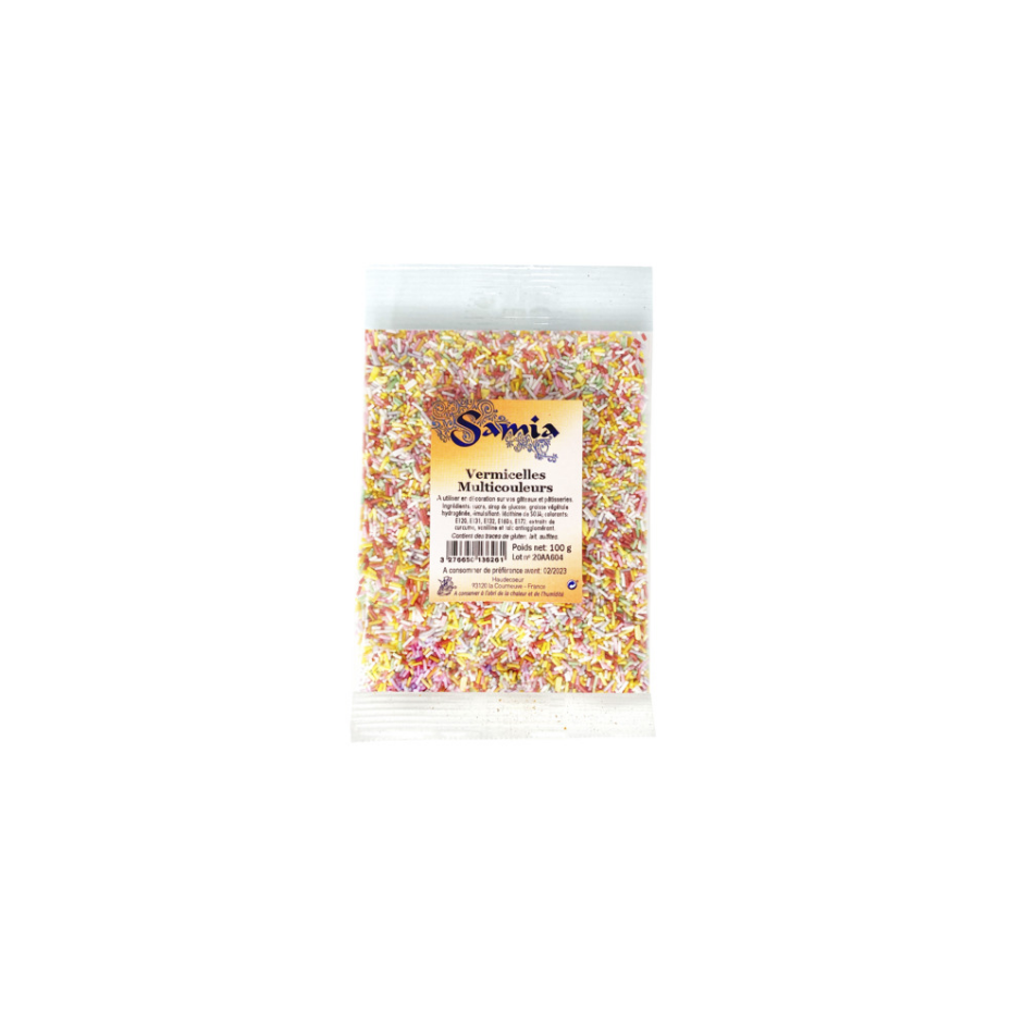 Samia Vermicelles Multicouleurs 100g